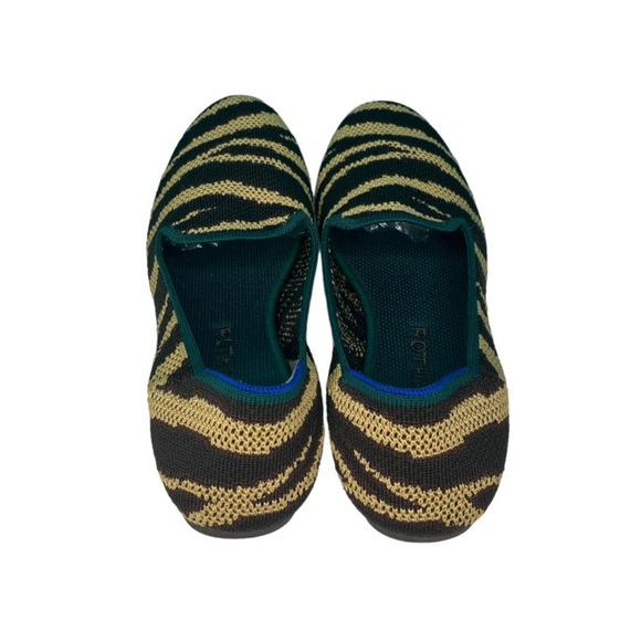 Rothy’s The Loafer Chai Zebra Print Shoes Women’s Size 7.5 Slip On Flats - Picture 3 of 10